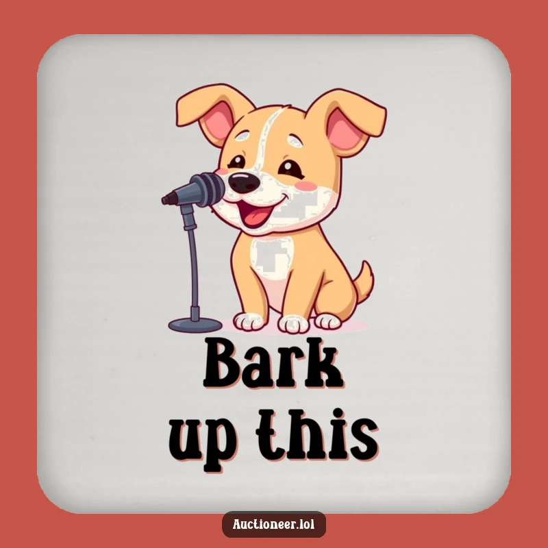 Funny Dog Barking Coaster: Bouncy Pup Protection, Hilarious Table Decor