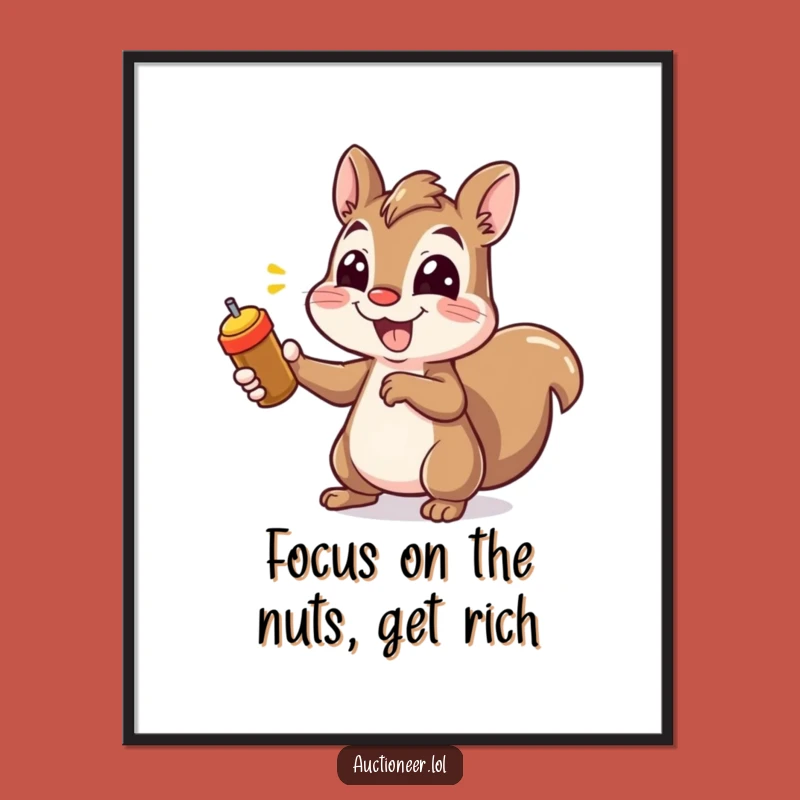 Free Printable Squirrel Wall Art - Funny Downloadable Art for Your Decor