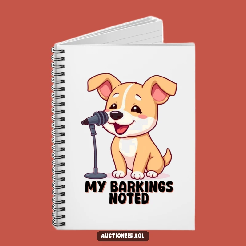 Funny Dog Barking Notebook: Energetic Ideas Journal, Hilarious Dog Stationery
