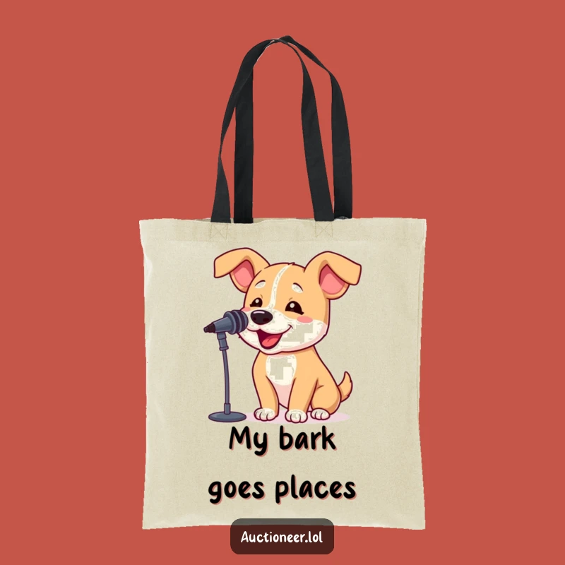 Funny Dog Barking Tote Bag: Bouncy Pup Style, Hilarious Accessory